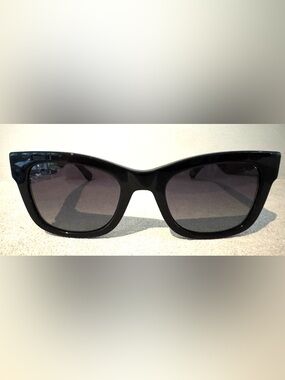 KATE SPADE NEW Cat Eye Sunglasses Black wGlitter Arms Full Set + Case Cloth Tags